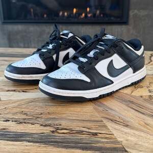 Nike Dunk Low Panda Womens 8.5 Black White Sneakers DD1503-101 Minor Wear